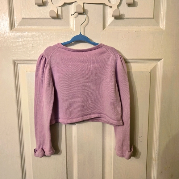 Janie and Jack Toddler Girl's Lavender Cardigan  Size 3T - Picture 2 of 3